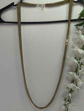 Liquid Metallic Layered Inc. Necklace